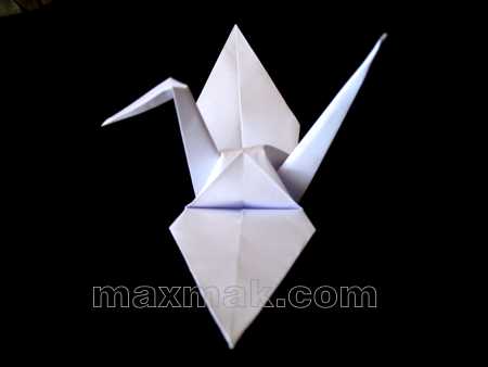 origami tsuru passaro passo a passo